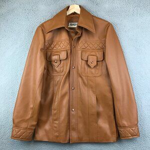 Vintage AMEREX Vinyl 'leather' Jacket women's size M